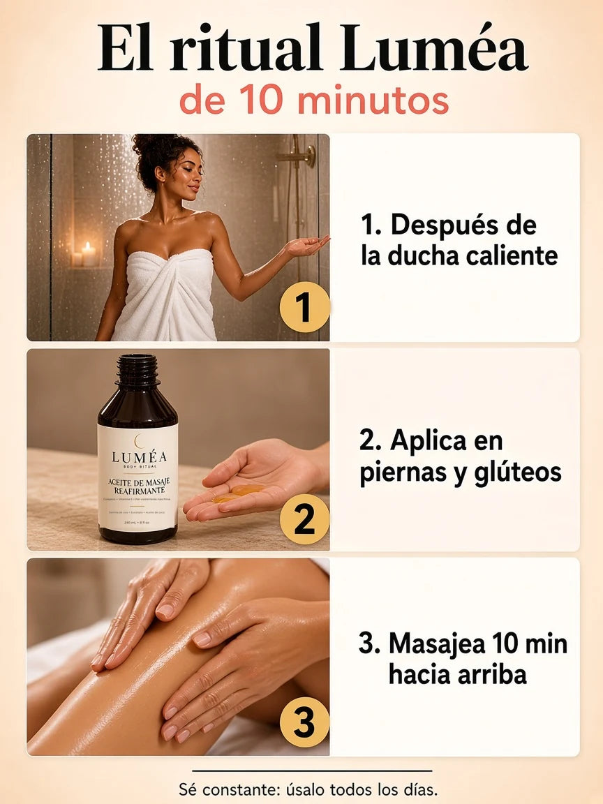Ritual Luméa de 10 minutos después de la ducha