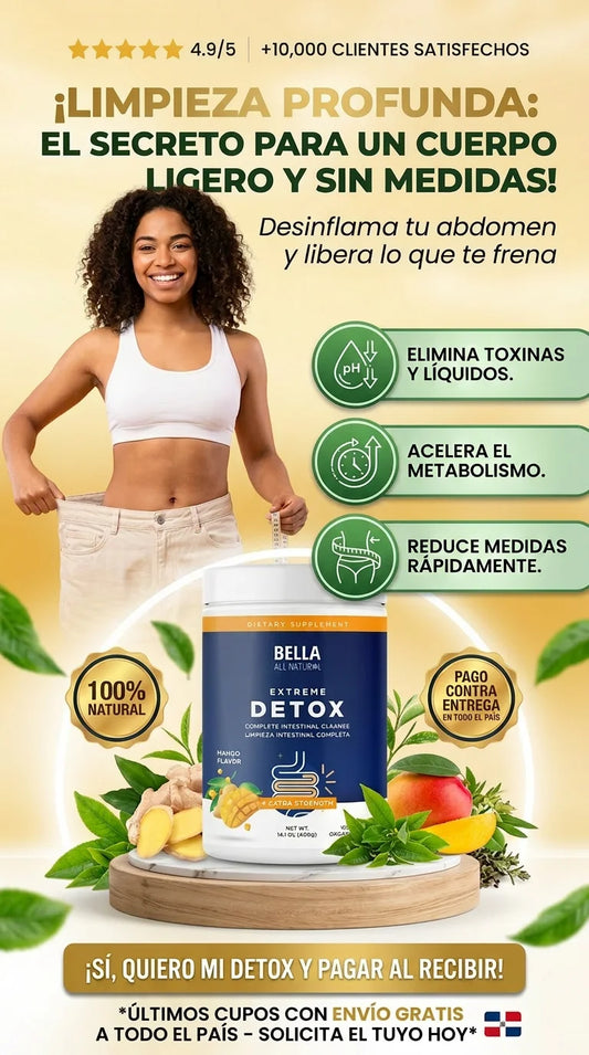 Bella Al natural Detox para una limpieza profunda| Pierde peso en una semana